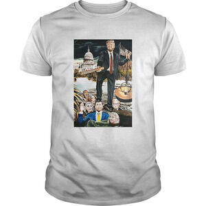 Donald Trump Drain The Swamp American Flag Veteran Shirt